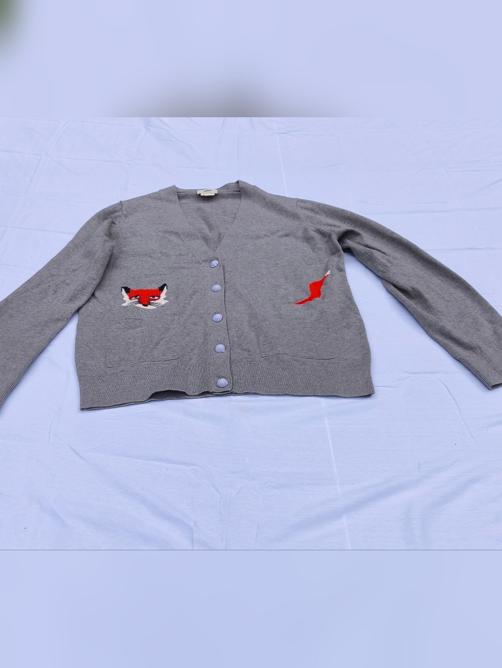 Kate Spade Fox Cardigan Size Large